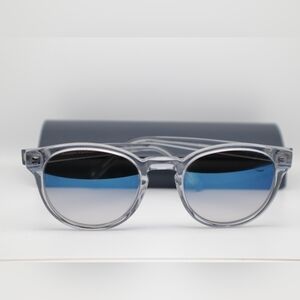 Warby Parker Eyeglasses Percey M 371 Crystal Blue Round Frame 48 20 140